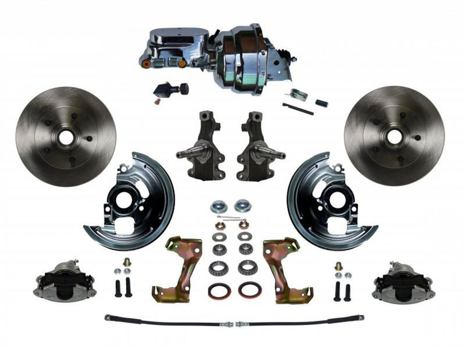 LEED BRAKES FC1003-N605 A/F & X-Body Power Brake Conversion Kit 2in Drop
