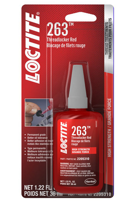LOCTITE 2205310 263 Threadlocker Red  Su rface Insensitive 36ml