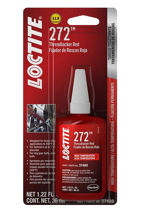 LOCTITE 492143 Threadlocker 272 Red Hi Temp 36ml/1.22oz