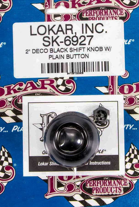 LOKAR SK-6927 2in Shift Knob Deco Black w/Button