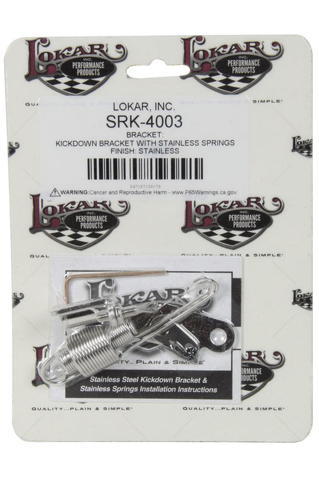 LOKAR SRK-4003 Stainless Steel Kickdown Bracket With Stainless