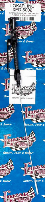 LOKAR XED-5002 Flexible Engine Dipstick Black Pre -79 GM SBC