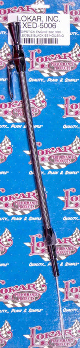 LOKAR XED-5006 Flexible Engine Dipstick Black GM 502 BBC