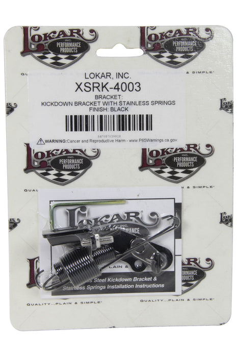 LOKAR XSRK-4003 Bracket And Springs Kick Down Black Stainless Ste