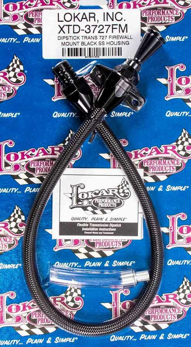 LOKAR XTD-3727FM Black Dipstick Mopar 727 Trans Firewall Mount