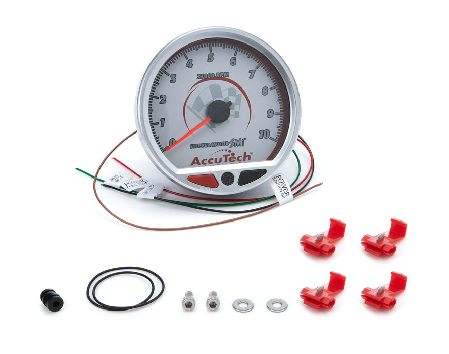 LONGACRE 52-44381 Tach 4-1/2in AccuTech Stepper Motor Silver