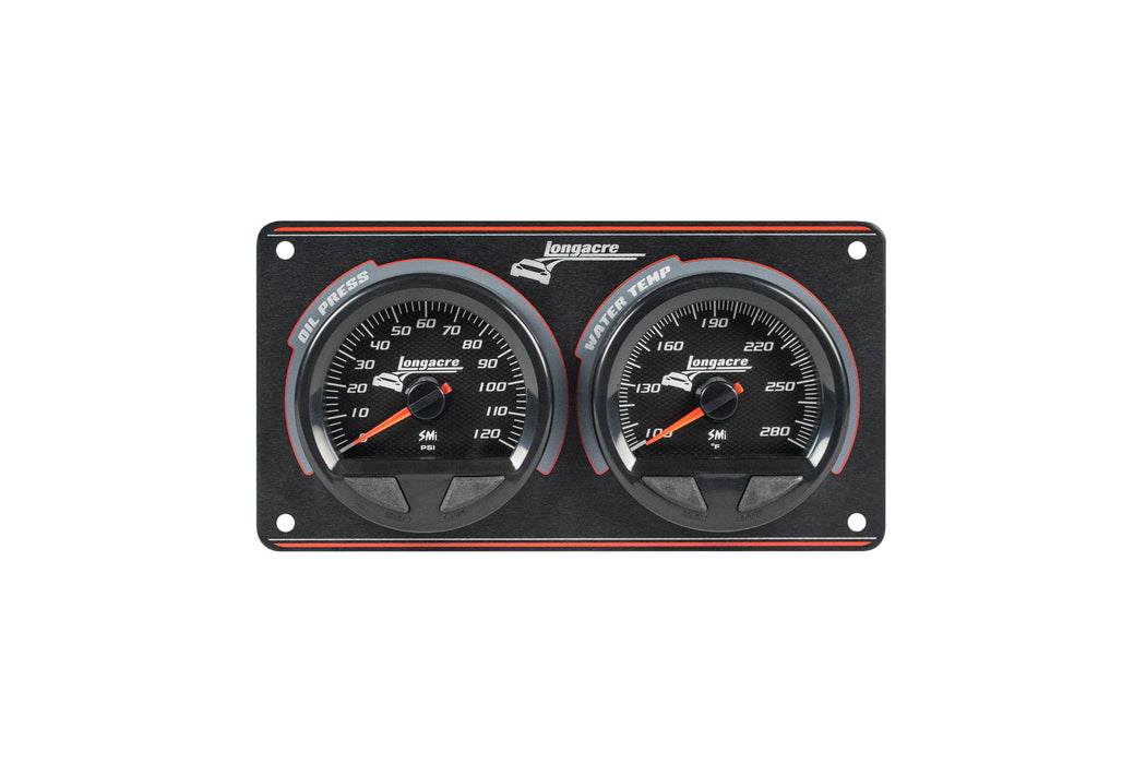 LONGACRE 52-44560 Waterproof SMI 2 Gauge Panel OP/WT