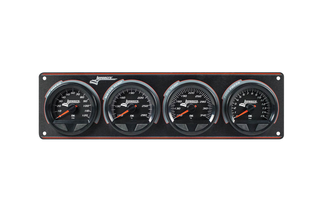 LONGACRE 52-44566 Waterproof SMI 4 Gauge Panel OP/WT/OT/FP