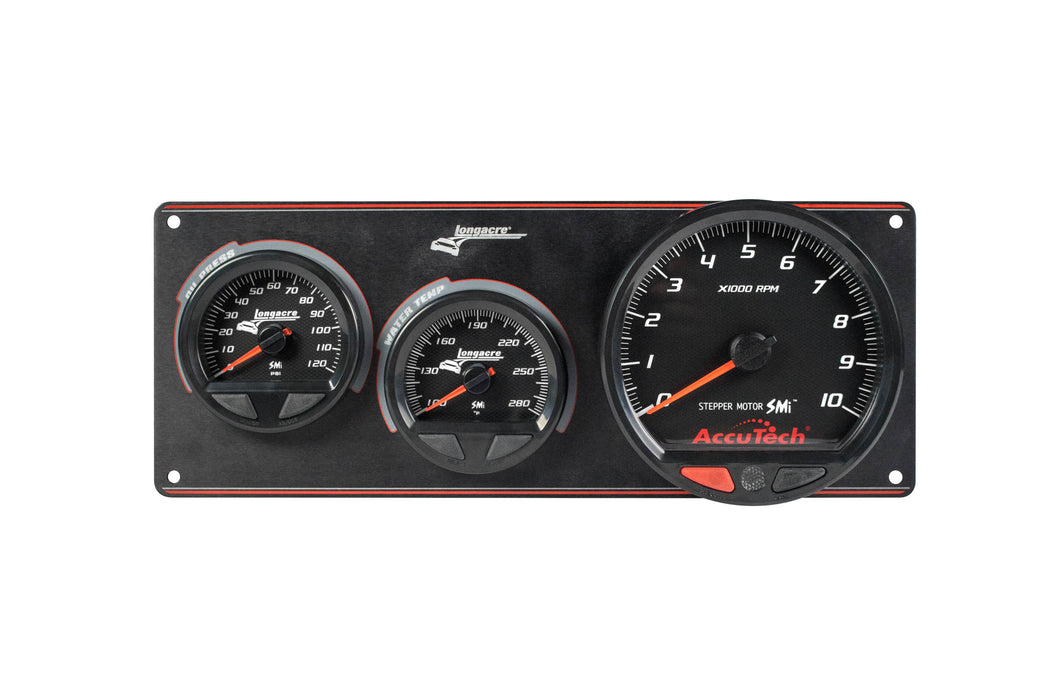 LONGACRE 52-44572 Waterproof SMI 2 Gauge Panel W/Tach OP/WT