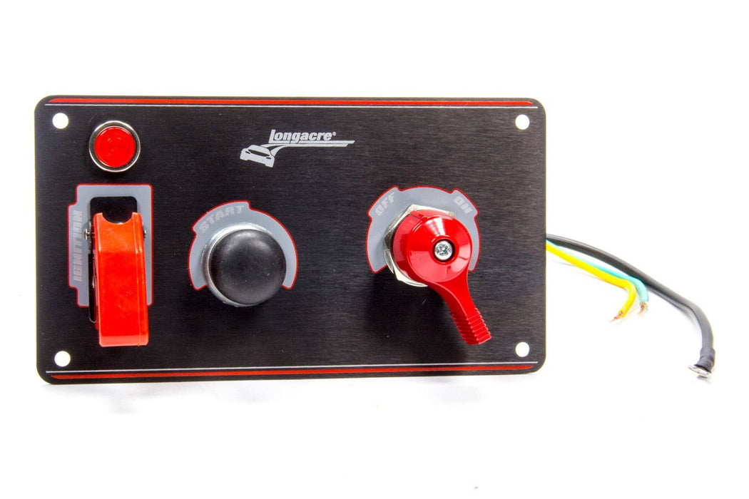 LONGACRE 52-44871 Ignition Panel Black w/Batt Disconnect