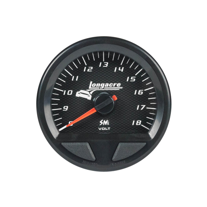 LONGACRE 52-46746 Waterproof SMI Volt Gauge 8-18v