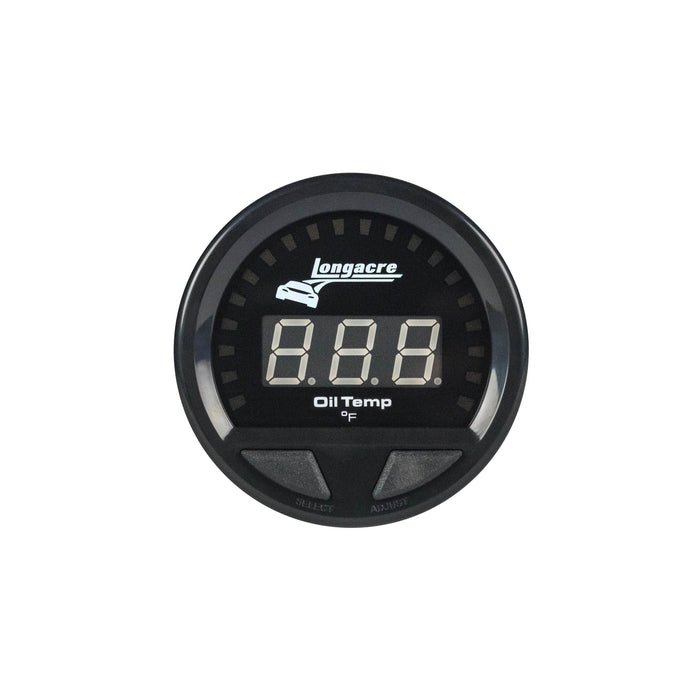 LONGACRE 52-46861 Waterproof LED Oil Temp Gauge 100-340f