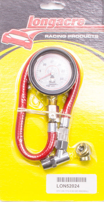 LONGACRE 52-52024 Tire Gauge 0-30PSI 2in GID