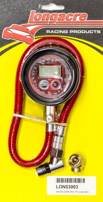 LONGACRE 52-53003 Tire Gauge Digital 0-60 PSI Semi-Pro