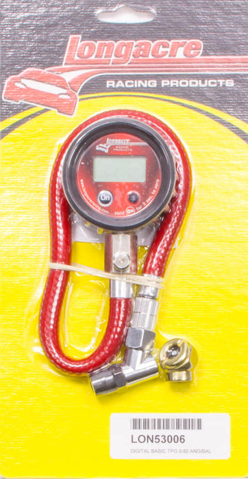 LONGACRE 52-53006 Tire Gauge Digital 0-60 PSI Basic