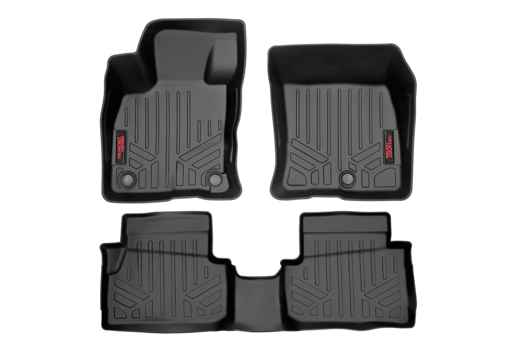 Rough Country M-51100 Floor Mats Front and Rear Ford Maverick 2.5L Hybrid 4WD (22-23) Rough Country - Truck Part Superstore