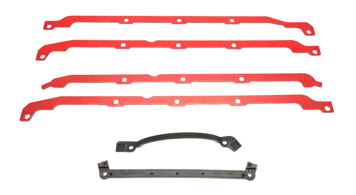 MAHLE ORIGINAL/CLEVITE OS32512 Oil Pan Gasket Set - BBC Gen-4 Notched Side Rail