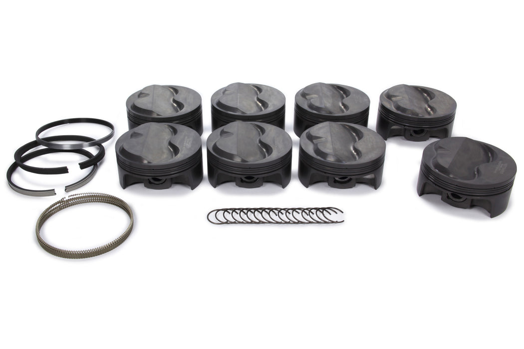 MAHLE PISTONS 197754565 SBC PowerPak Domed Piston Set 4.165 Bore
