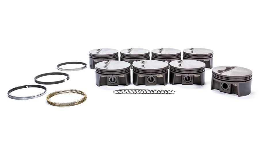 MAHLE PISTONS 930200030 SBC PowerPak F/T Piston Set 4.030 Bore