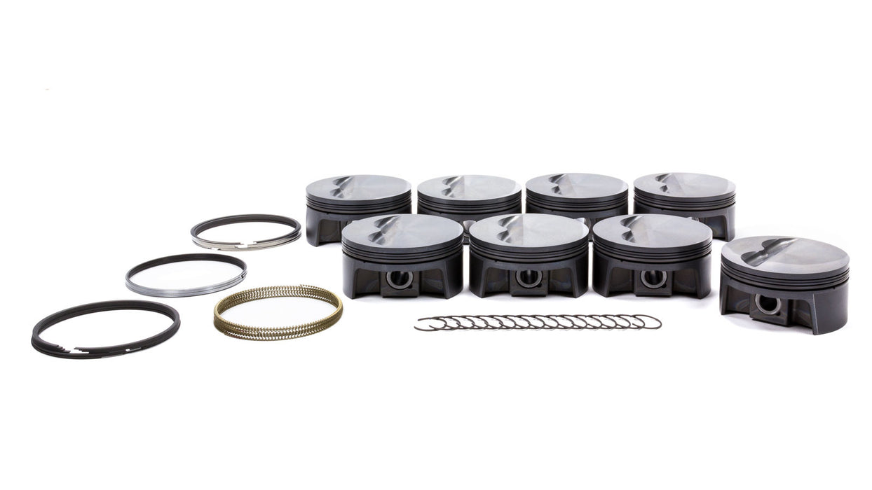 MAHLE PISTONS 930200455 SBC PowerPak F/T Piston Set 4.155 Bore