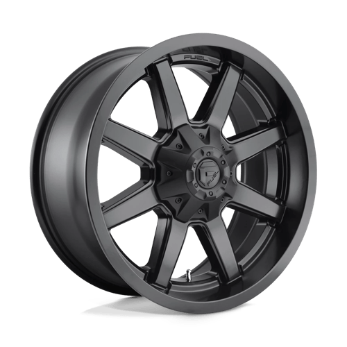 Fuel 1PC D43618909845 D436 18X9 6X135/5.5 S-BLK -12MM - Truck Part Superstore