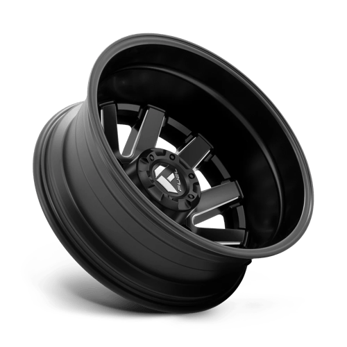 Fuel 1PC D53822829235 D538 22X8.25 8X200 MT-BLK-MIL -201MM - Truck Part Superstore