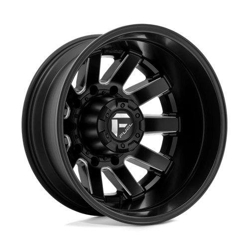 Fuel 1PC D53822828D45 D538 22X8.25 8X6.5 MT-BLK-MIL -265MM - Truck Part Superstore