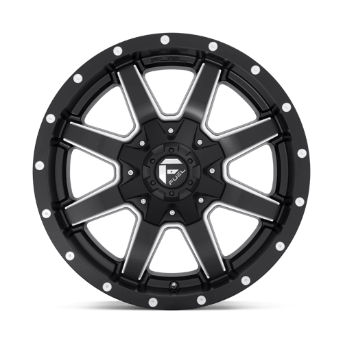Fuel 1PC D53822001757 D538 22X10 8X170 MT-BLK-MIL 10MM - Truck Part Superstore
