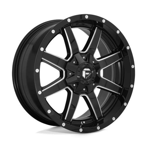 Fuel 1PC D61022001745 D610 22X10 8X170 GL-BLK-MIL -24MM - Truck Part Superstore