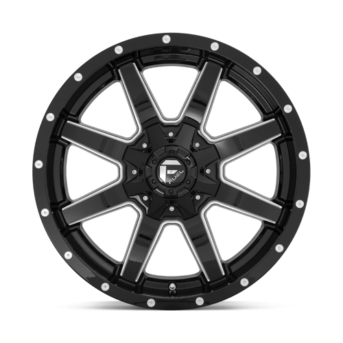 Fuel 1PC D61018909854 D610 18X9 6X135/5.5 GL-BLK-MIL 13MM - Truck Part Superstore