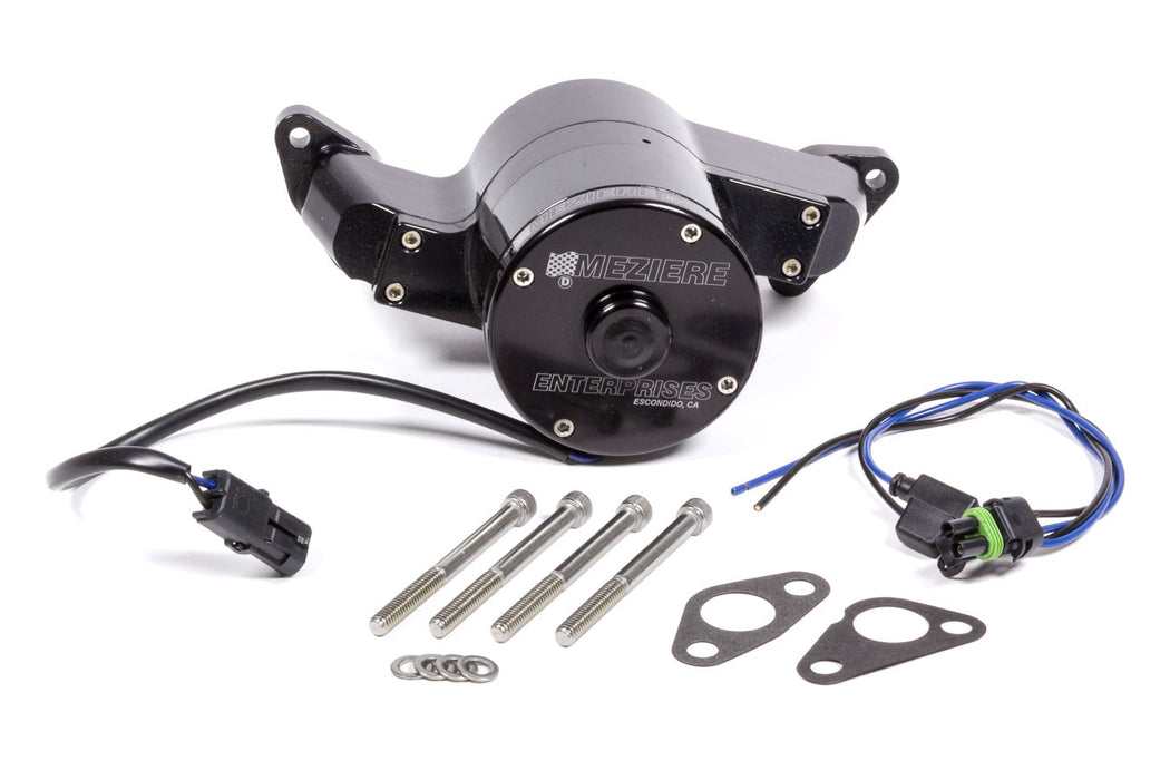 MEZIERE WP111SHD SBF Billet Electric H.D. Water Pump - Black