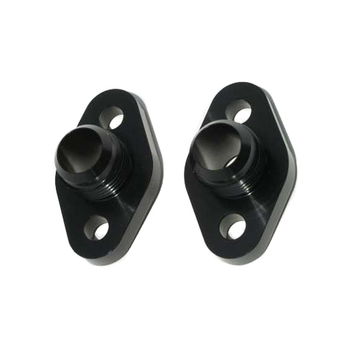MEZIERE WP8112ANS SBC #12 Water Pump Port Adapters - Black (2pk)