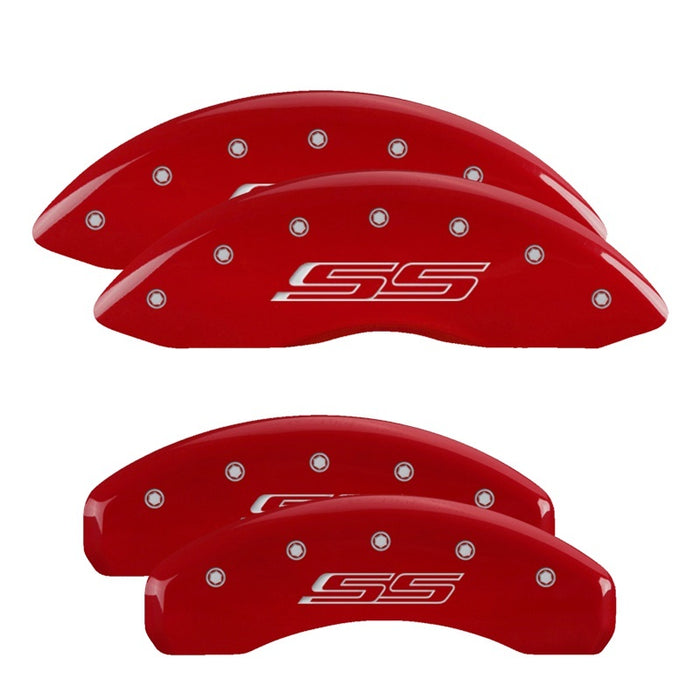 MGP CALIPER COVER 14036SSS5RD 10-15 Camaro Caliper Covers Red