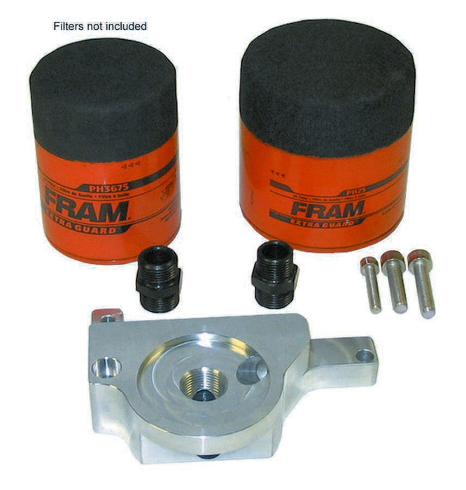 MILODON 21580 Filter Mount - LS Oil Pan