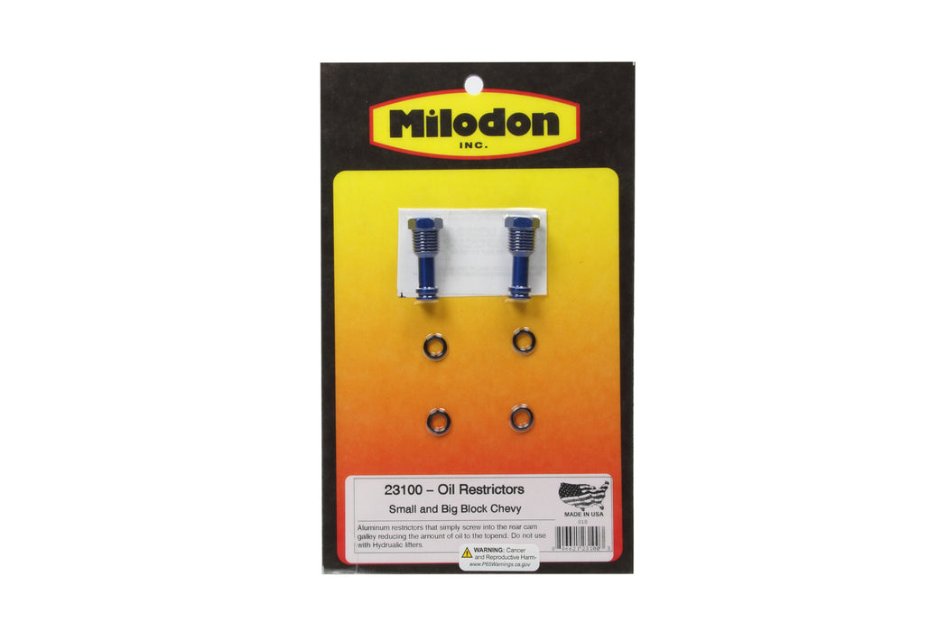 MILODON 23100 Sb/Bb Chev Oil Restricto