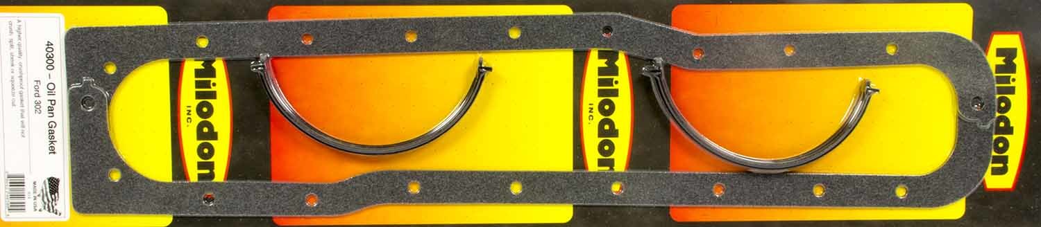 MILODON 40300 Oil Pan Gasket Set - SBF 302