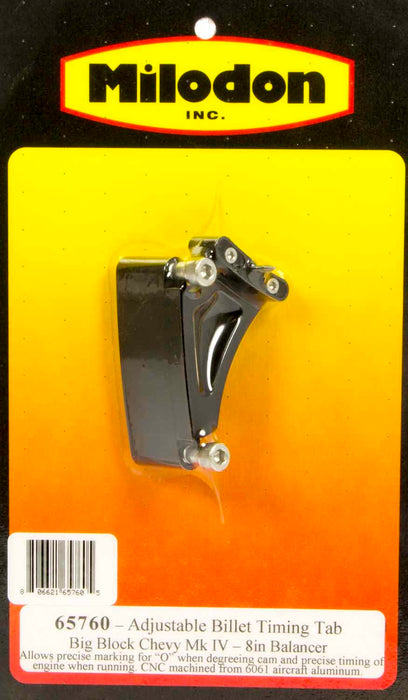 MILODON 65760 BBC Timing Pointer - 8in Balancer