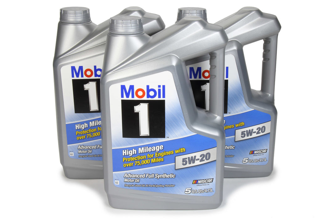 MOBIL 1 120768 5w20 High Mileage Oil Case 3x5 Qt Bottles