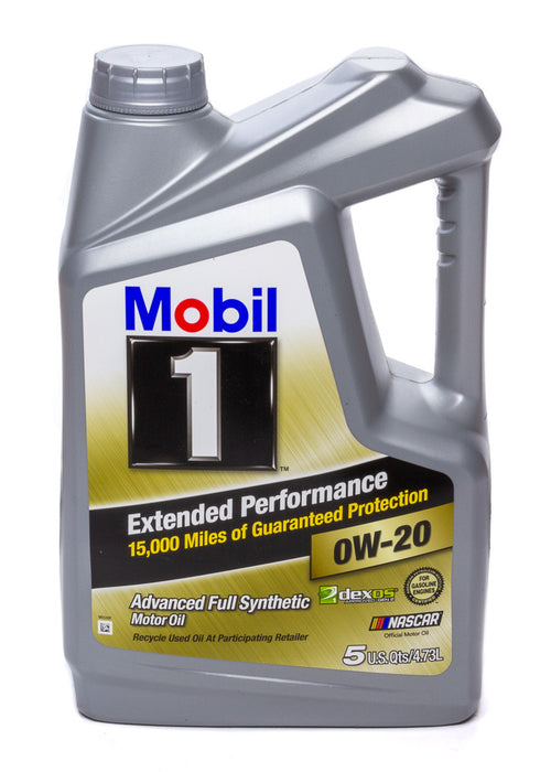 MOBIL 1 120903-1 0w20 EP Oil 5 Qt Bottle Dexos