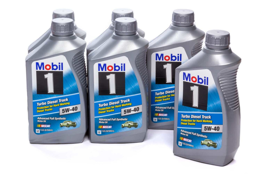 MOBIL 1 122253 5w40 Turbo Diesel Oil Case 6x1 Qt Bottles