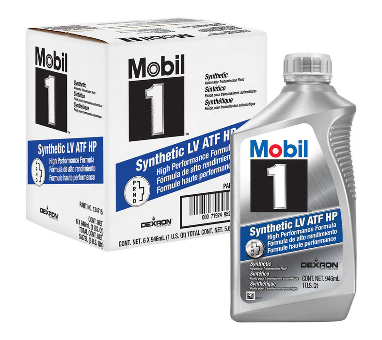 MOBIL 1 124715 Mobil 1 Synthetic LV ATF HP Case 6 x 1 Quart