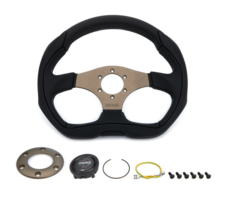 MOMO AUTOMOTIVE ACCESSORIES EAG35BK0S Steering Wheel - Eagle 350 Diam  40 Dish  Blk L