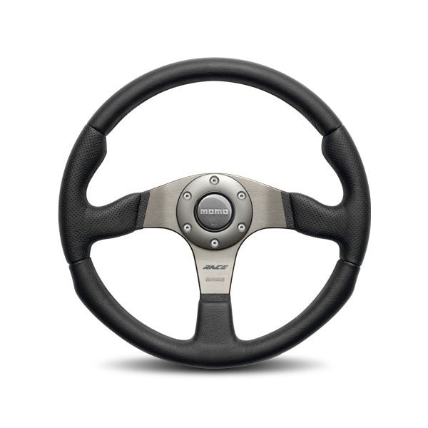 MOMO AUTOMOTIVE ACCESSORIES RCE35BK1B Race 350 Steering Wheel Leather / Airleather