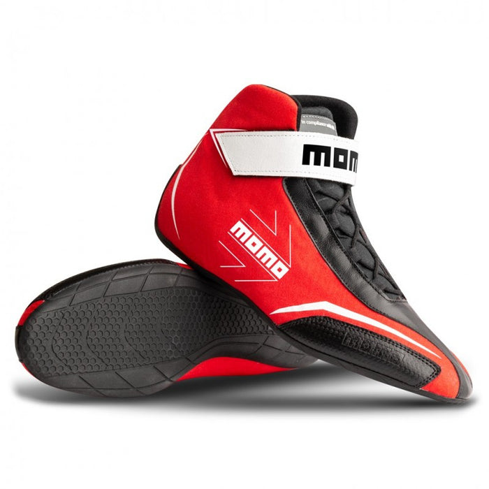 MOMO AUTOMOTIVE ACCESSORIES SCACOLRED42F Shoes Corsa Lite Size 8-8.5 Euro 42 Red