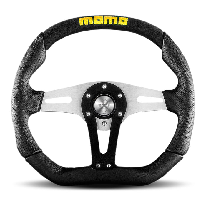 MOMO AUTOMOTIVE ACCESSORIES TRK35BK0B Trek Steering Wheel BlK Leather/Airleather