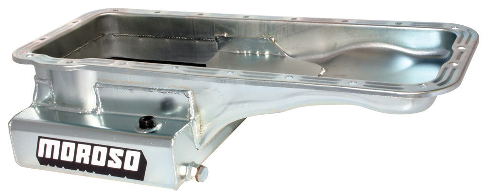 MOROSO 20607 Ford FE S/S Oil Pan - 8qt. Front Sump