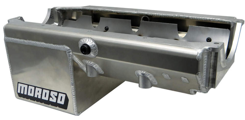 MOROSO 21234 8qt Oil Pan - Alm - SBC Drag Race