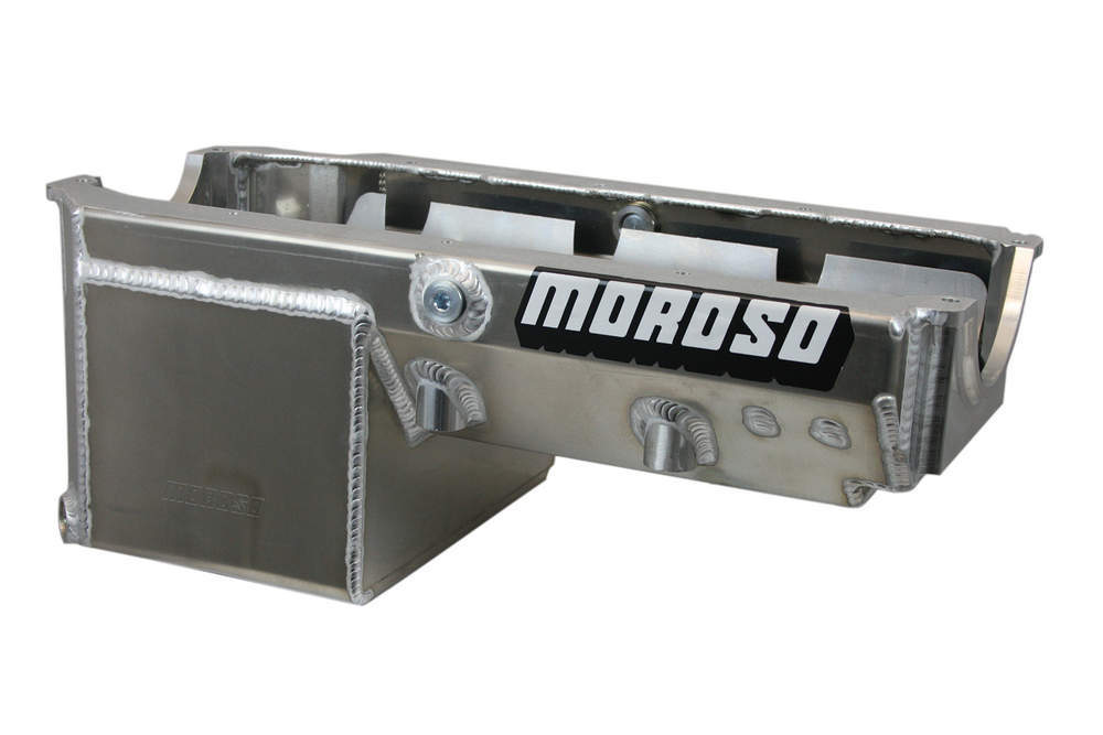 MOROSO 21240 8qt Oil Pan - SBC Drag Race w/2-Piece Rear Main