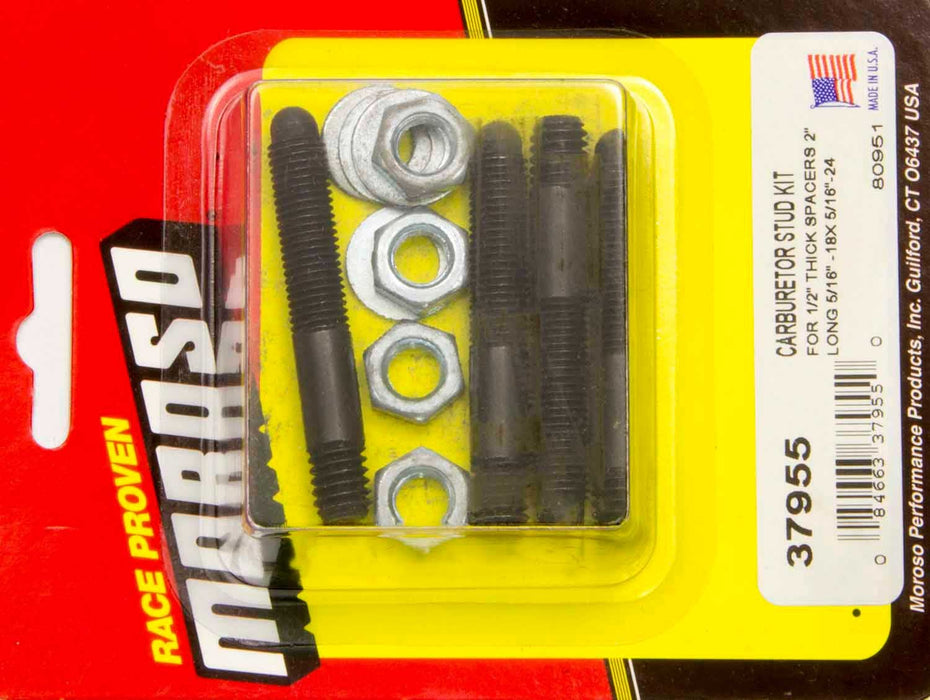 MOROSO 37955 Carburetor Stud Kit - 2in.
