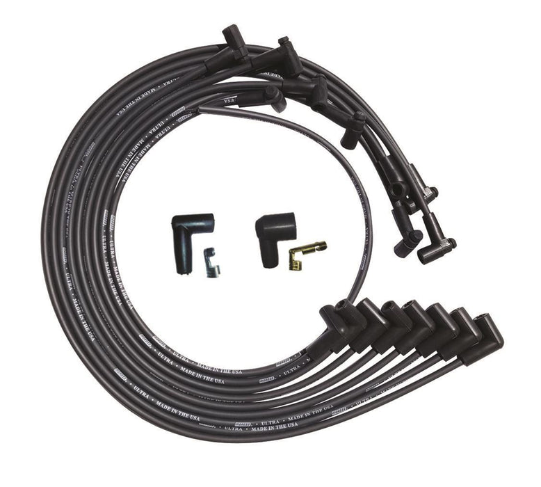 MOROSO 51028 Ultra Plug Wire Set SBC Under V/C Black
